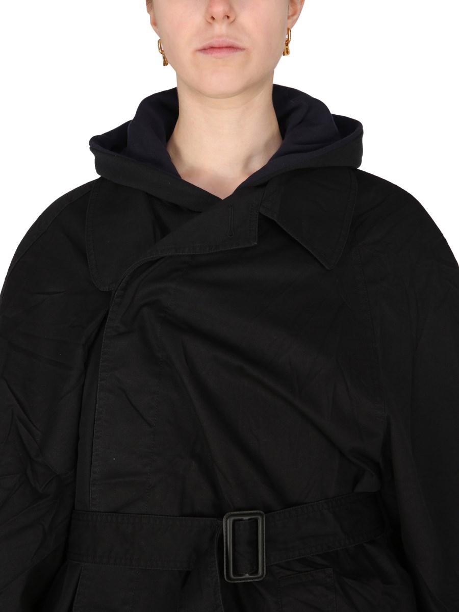 BALENCIAGA CARCOAT OVERSIZE IN TWILL DI COTONE