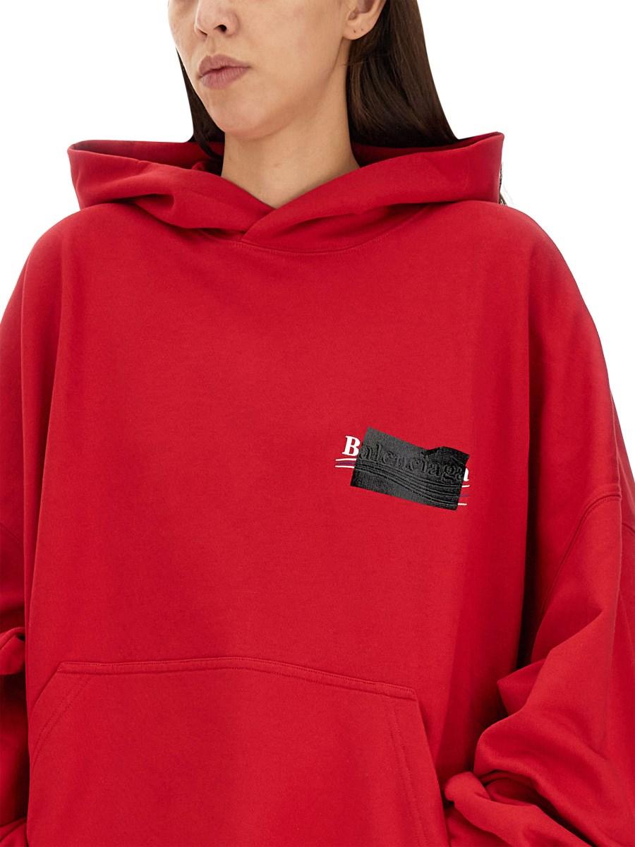 BALENCIAGA FELPA IN COTONE CON LOGO
