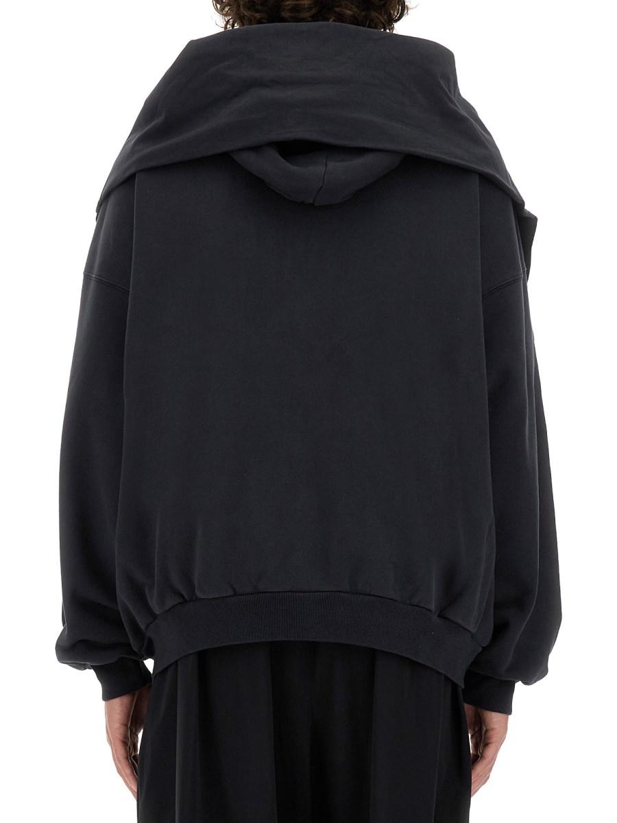 BALENCIAGA FELPA IN COTONE CON ZIP