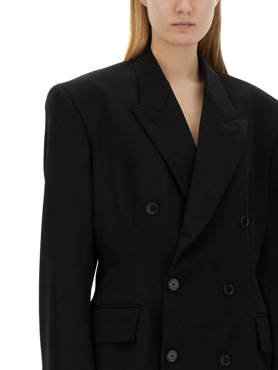 BALENCIAGA GIACCA CINCHED IN LANA