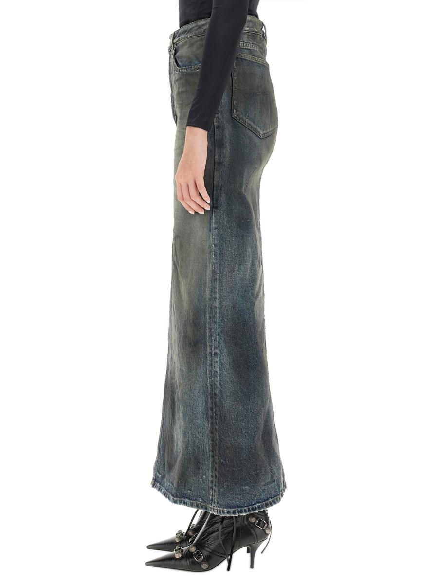 BALENCIAGA GONNA MAXI IN DENIM