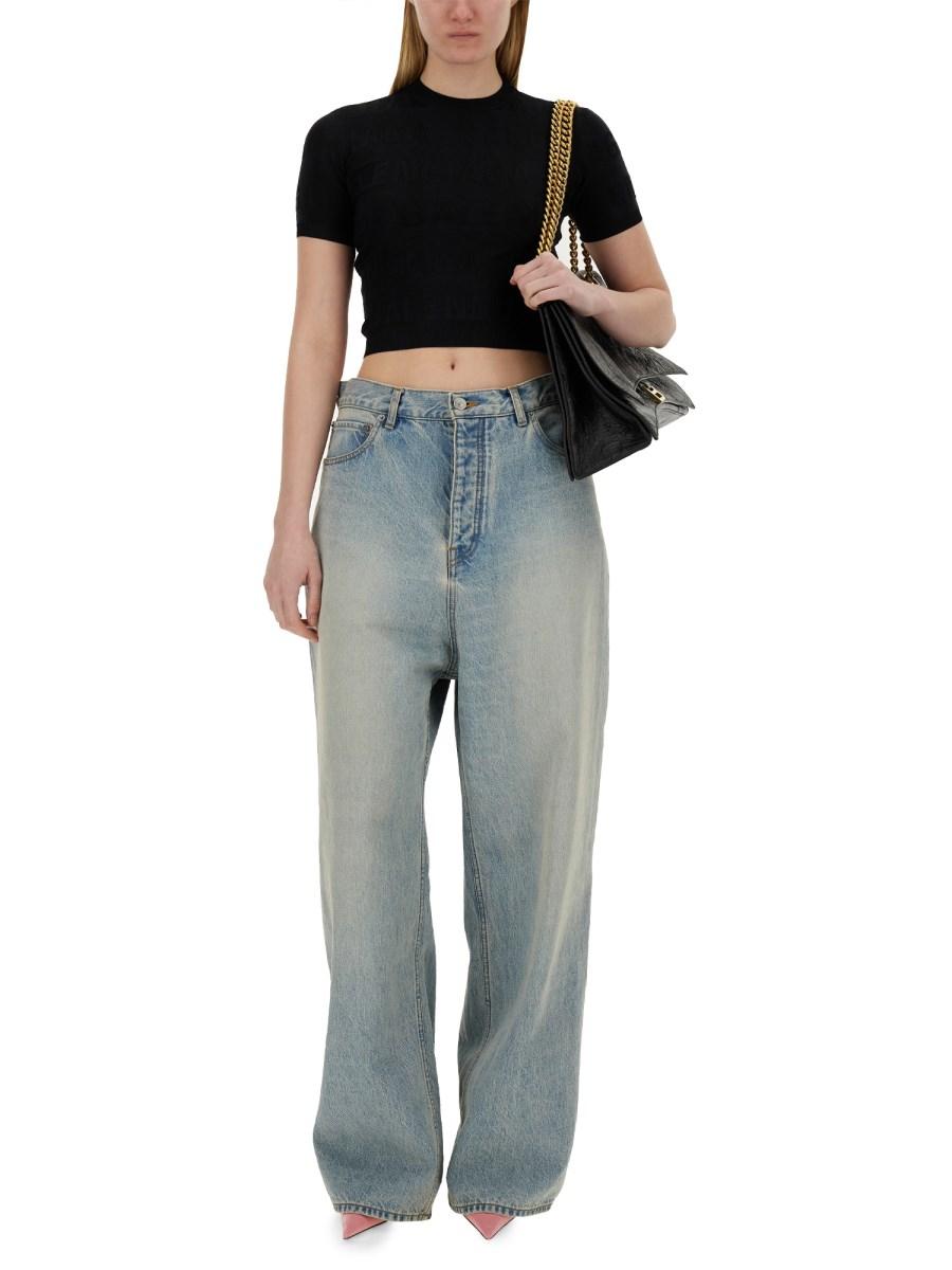 BALENCIAGA MAGLIA CROPPED