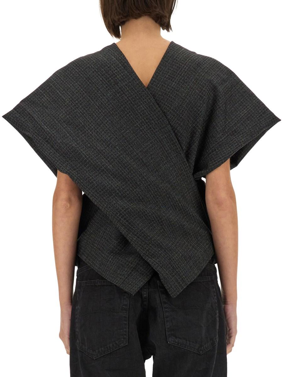 BALENCIAGA PANTA TOP SARTORIALE IN LANA