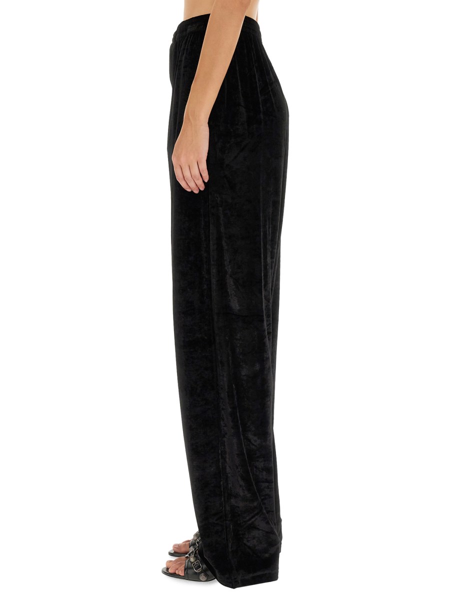 BALENCIAGA PANTALONE BAGGY IN VELLUTO BISTRETCH