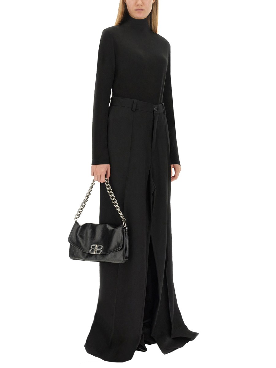 BALENCIAGA PANTALONE DOUBLE FRONT IN LANA