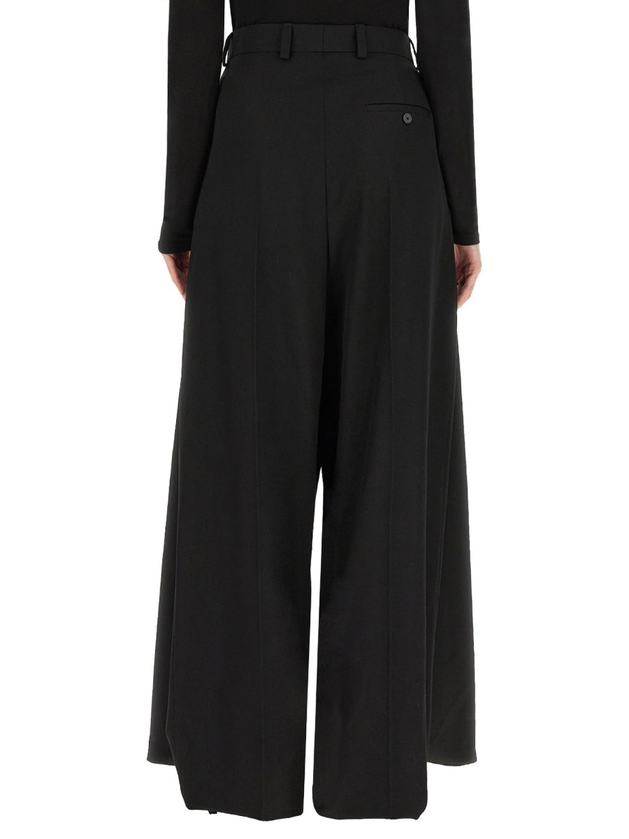 BALENCIAGA PANTALONE DOUBLE FRONT IN LANA