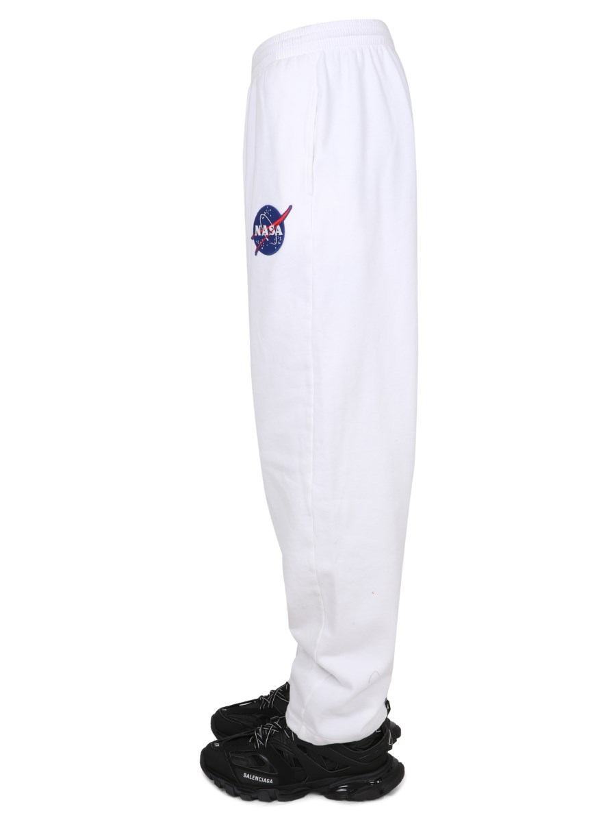 BALENCIAGA PANTALONE JOGGER IN COTONE CON PATCH