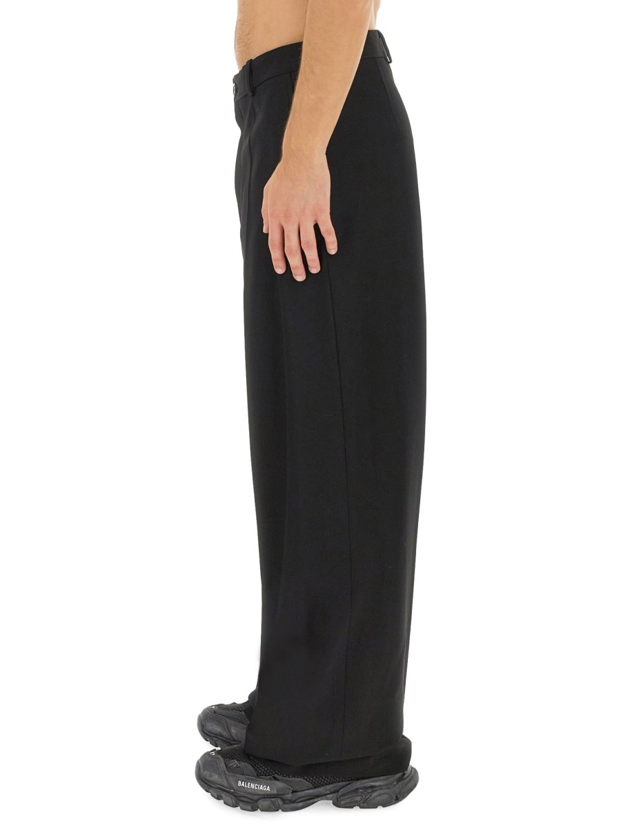 BALENCIAGA PANTALONE OVERSIZE IN LANA VERGINE