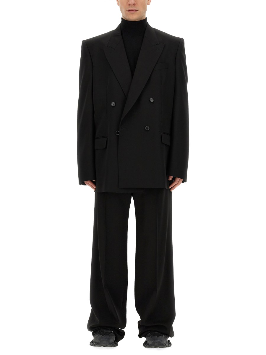 BALENCIAGA PANTALONI TAILORED REGULAR FIT IN LANA