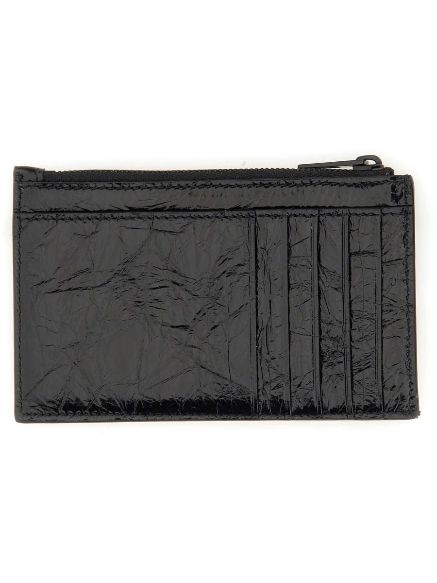 BALENCIAGA PORTA CARTE IN PELLE CON LOGO
