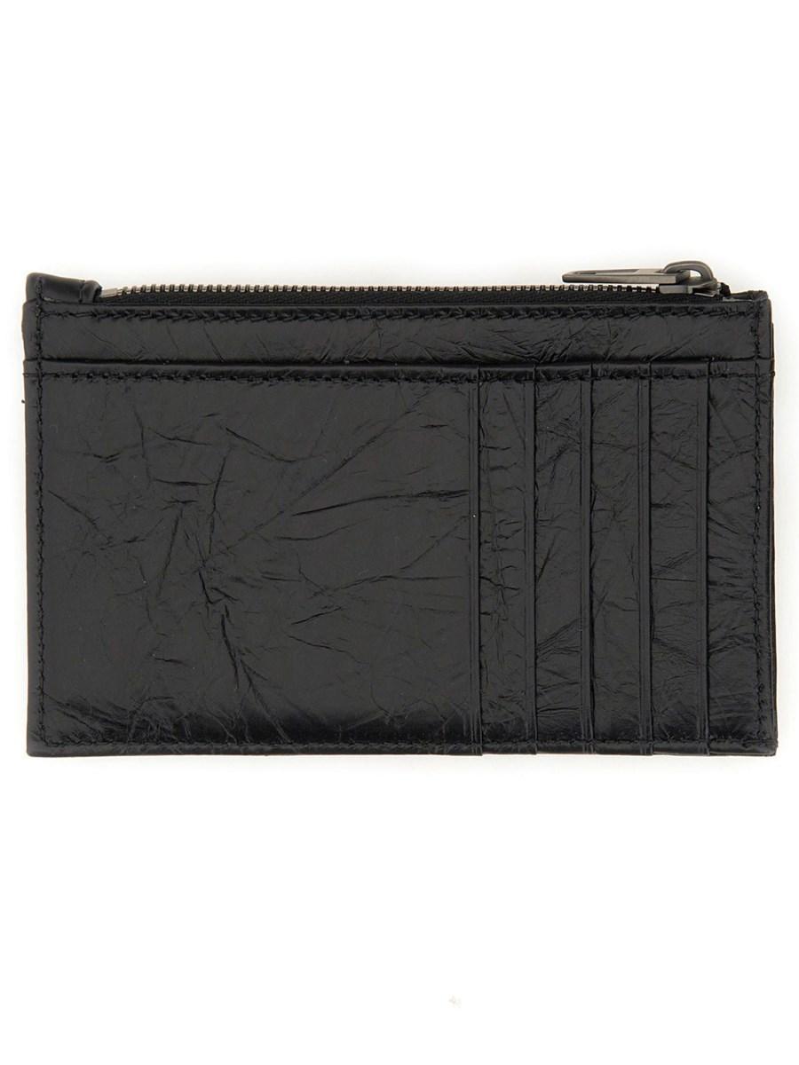 BALENCIAGA PORTACARTE "CRUSH" IN PELLE