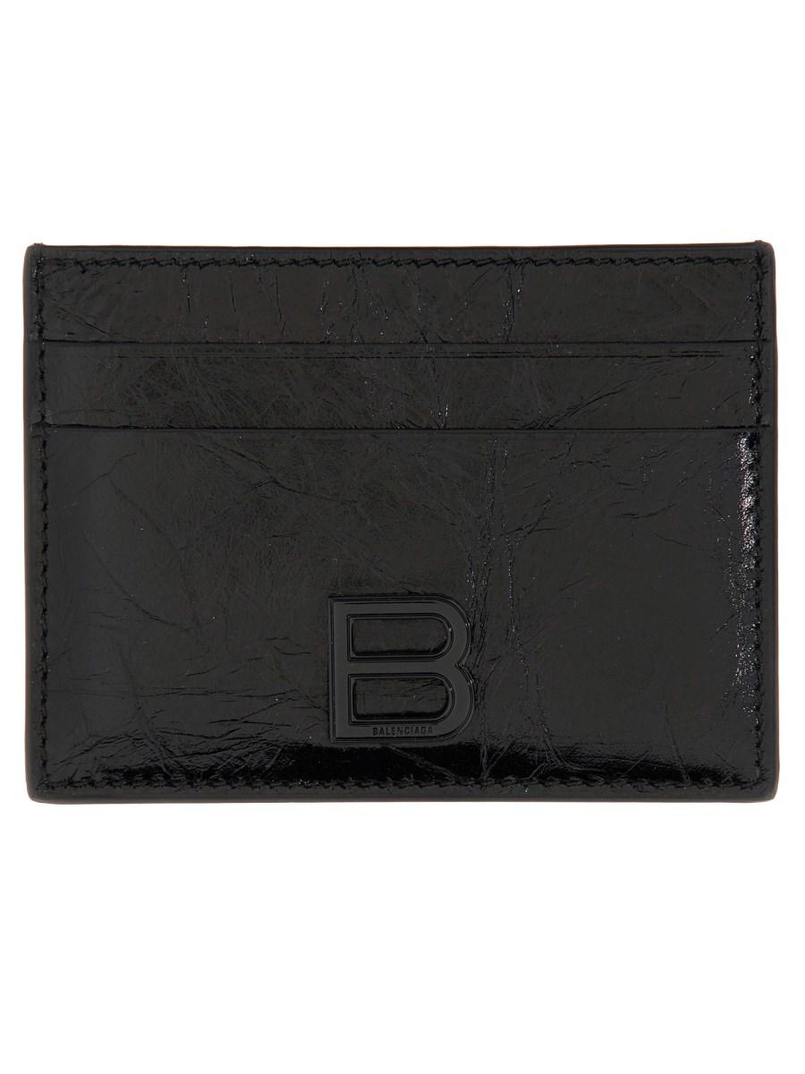 BALENCIAGA PORTACARTE CRUSH IN PELLE