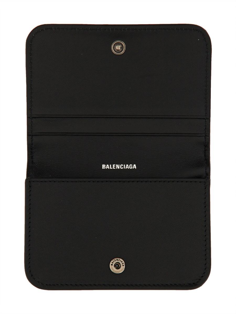 BALENCIAGA PORTACARTE "MONACO" IN PELLE