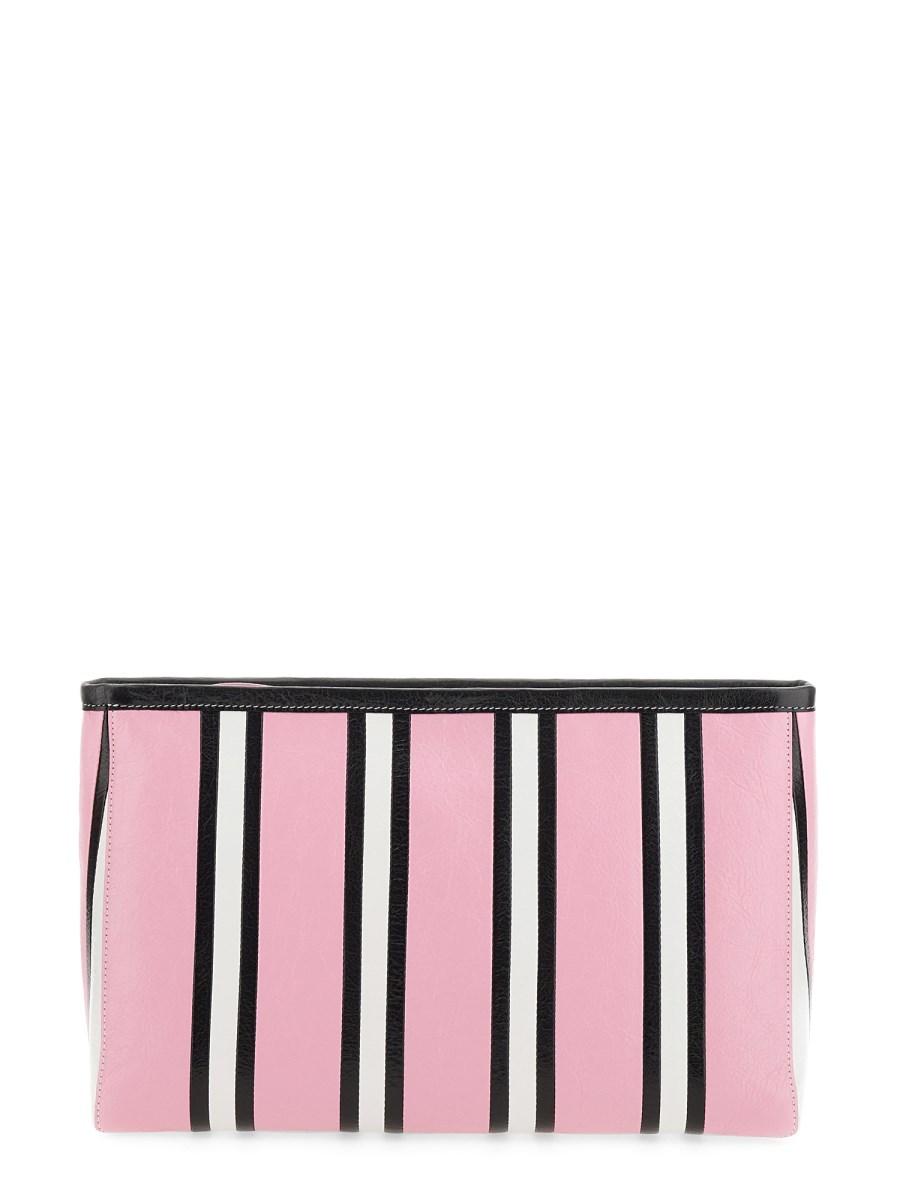 BALENCIAGA POUCH IN PELLE CON LOGO