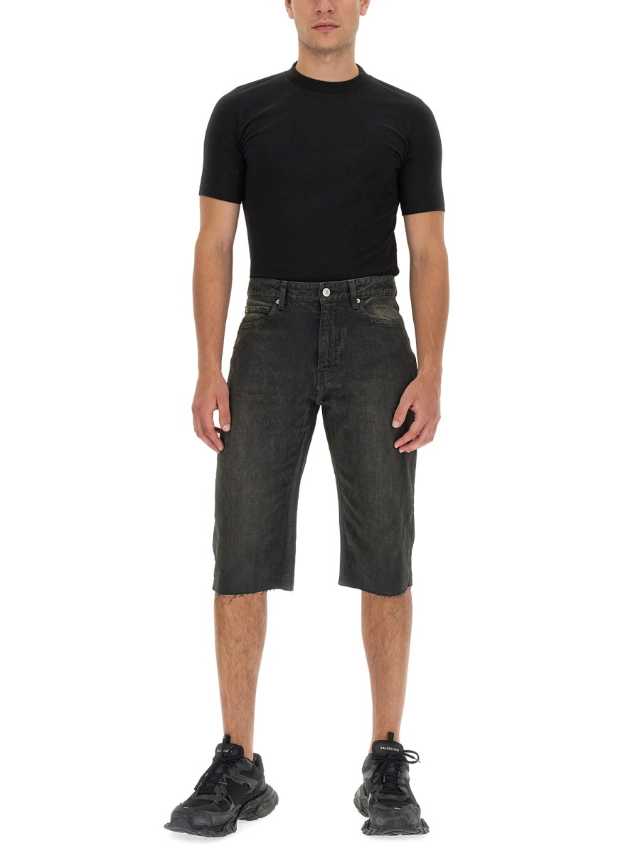 BALENCIAGA SHORT SLIM IN DENIM GIAPPONESE
