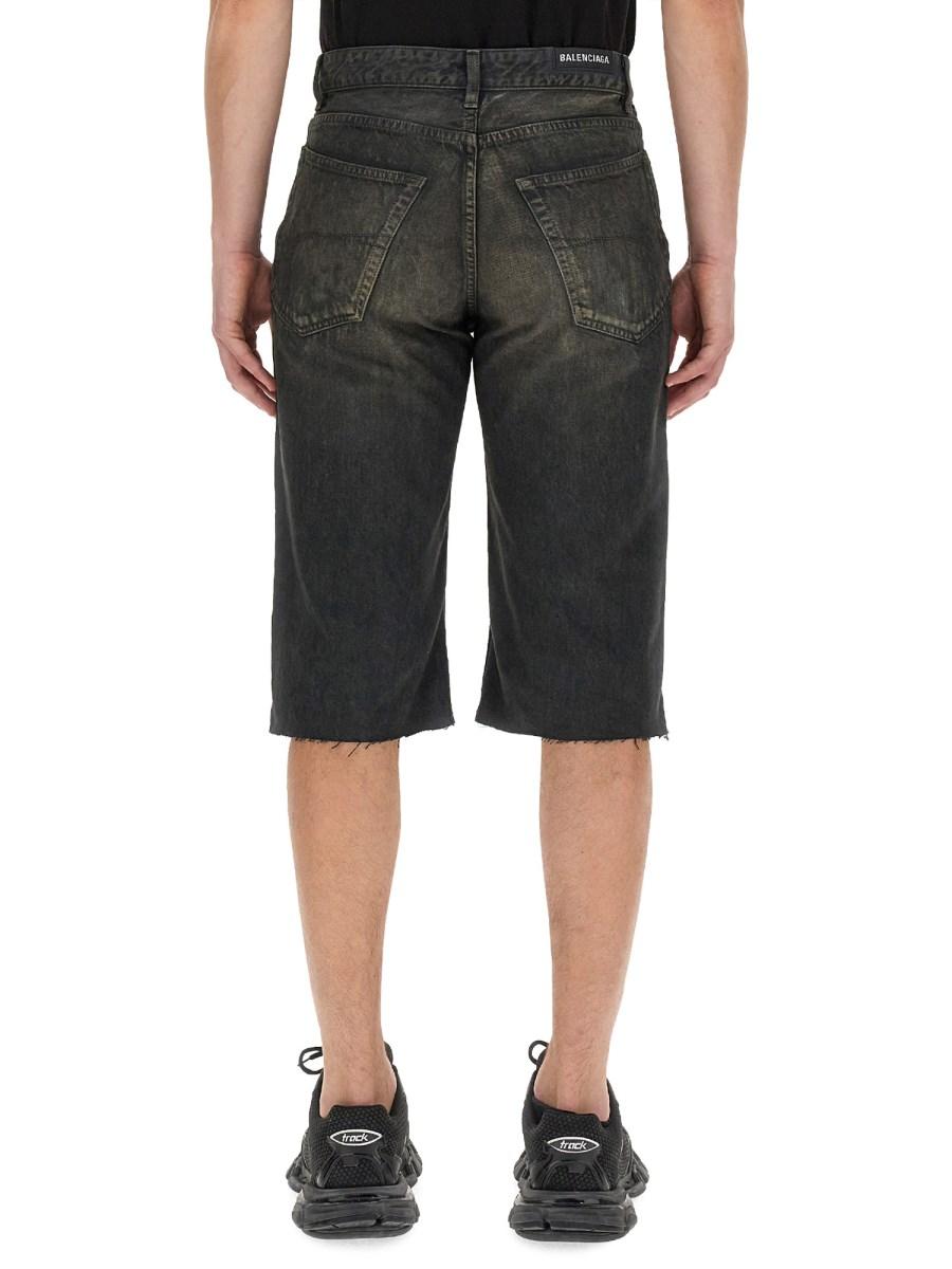 BALENCIAGA SHORT SLIM IN DENIM GIAPPONESE