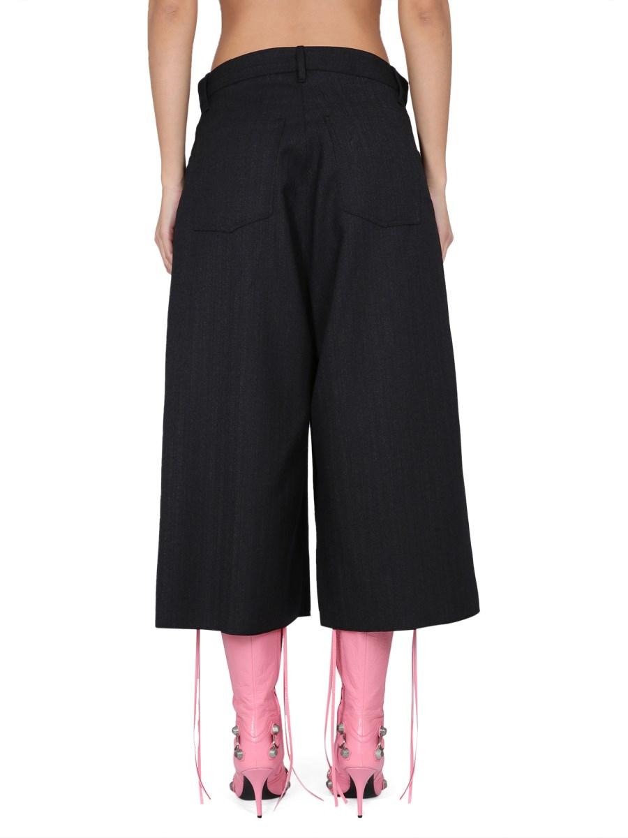 BALENCIAGA SHORTS LOOSE IN LANA VERGINE