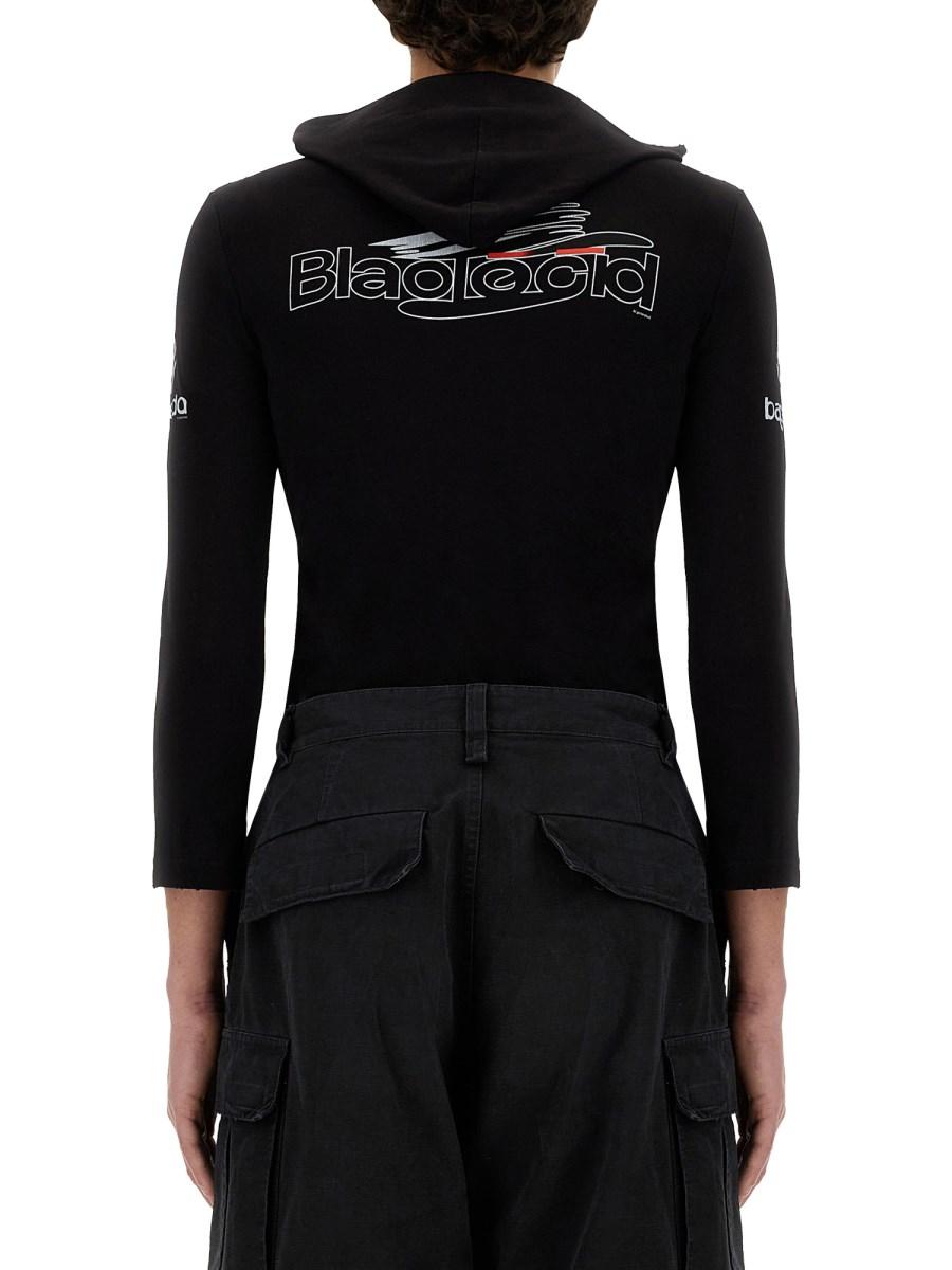 BALENCIAGA T-SHIRT CON CAPPUCCIO