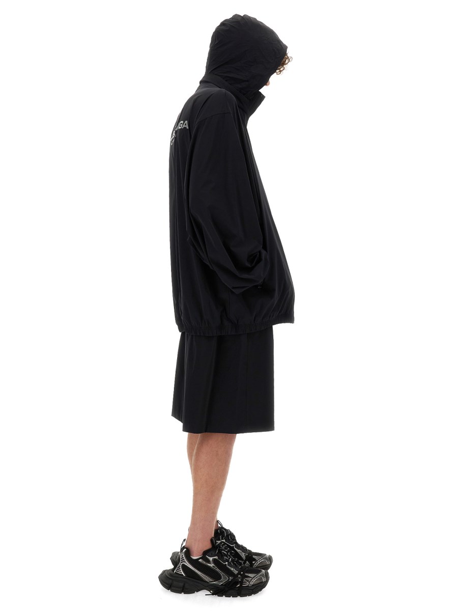 BALENCIAGA TOP IN NYLON CON LOGO