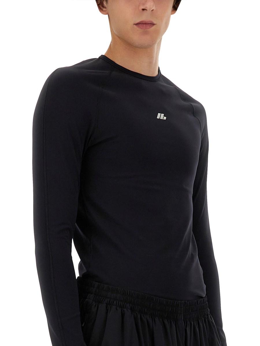 BALENCIAGA TOP IN NYLON CON LOGO