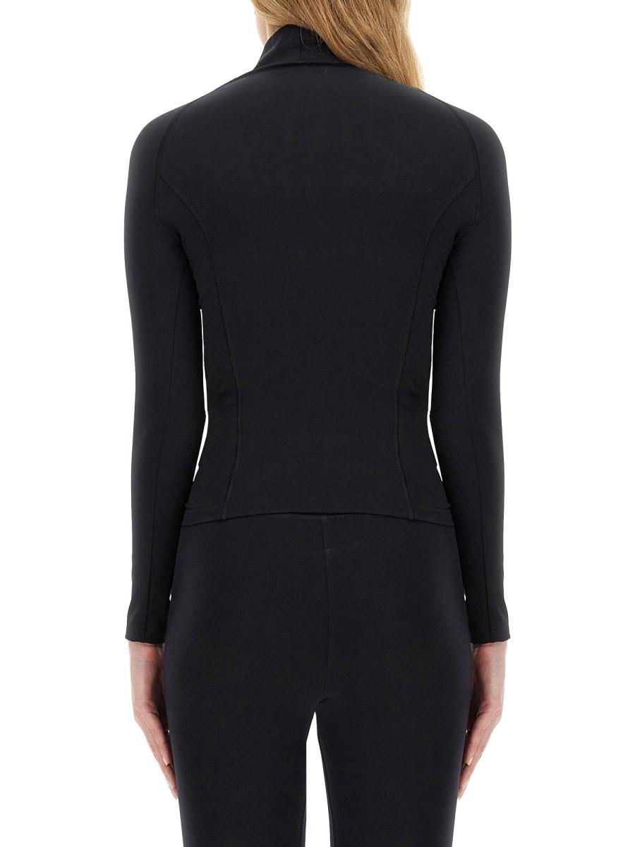 BALENCIAGA TOP IN TESSUTO TECNICO CON LOGO