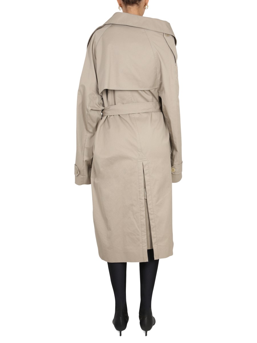 BALENCIAGA TRENCH OFF THE SHOULDER IN COTONE