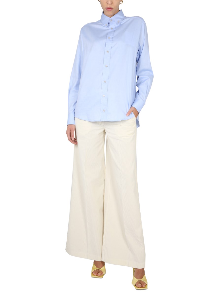 BALLANTYNE CAMICIA OXFORD IN POPELINE DI COTONE