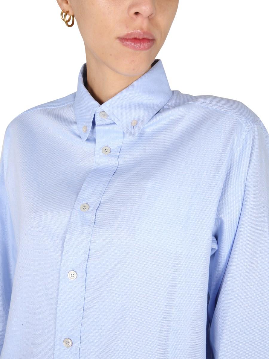 BALLANTYNE CAMICIA OXFORD IN POPELINE DI COTONE