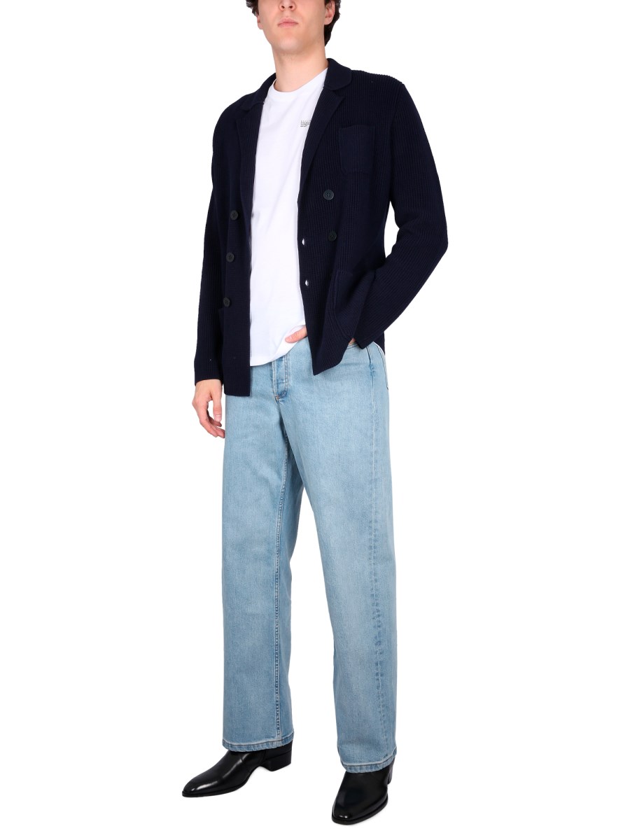 BALLANTYNE GIACCA CARDIGAN DOPPIO PETTO IN COTONE