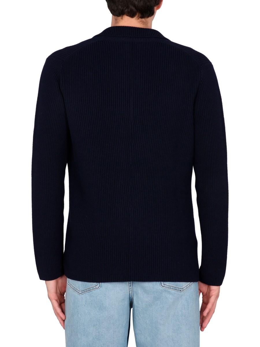 BALLANTYNE GIACCA CARDIGAN DOPPIO PETTO IN COTONE