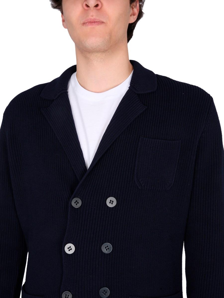 BALLANTYNE GIACCA CARDIGAN DOPPIO PETTO IN COTONE