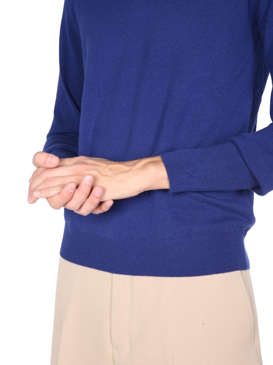 BALLANTYNE MAGLIA IN CASHMERE A SCOLLO A V