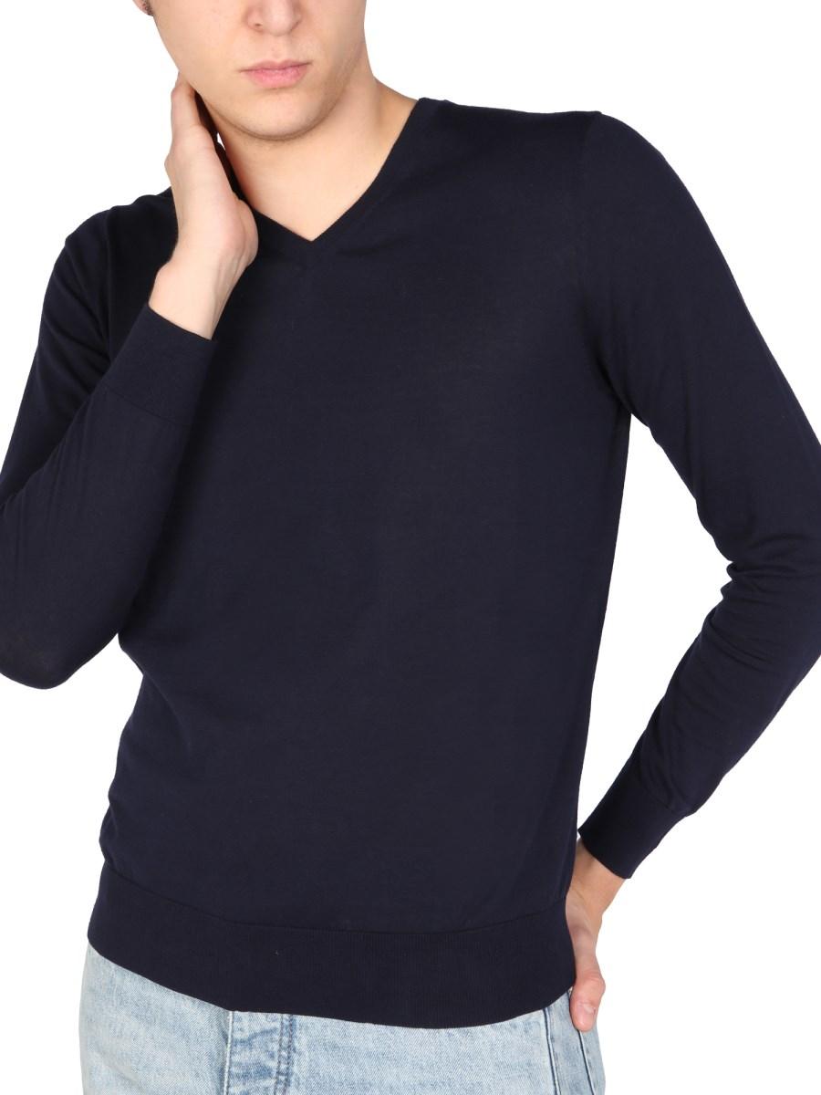 BALLANTYNE MAGLIA IN LANA CON SCOLLO A V