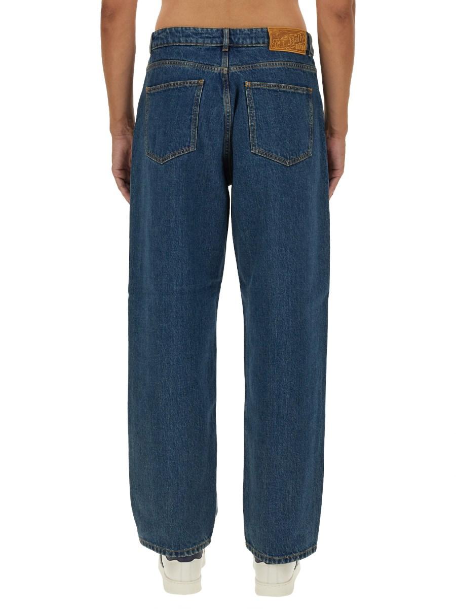 BALLY JEANS BAGGY FIT IN DENIM DI COTONE