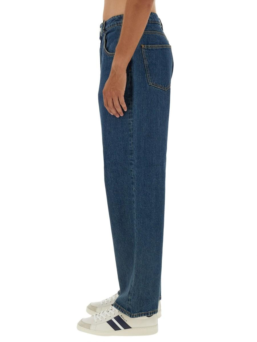 BALLY JEANS BAGGY FIT IN DENIM DI COTONE