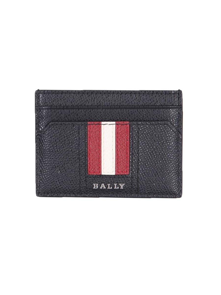 BALLY PORTACARTE "THAR" IN PELLE MARTELLATA