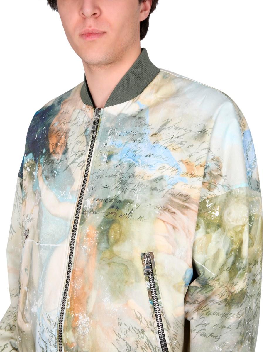 BALMAIN BOMBER REVERSIBILE IN COTONE