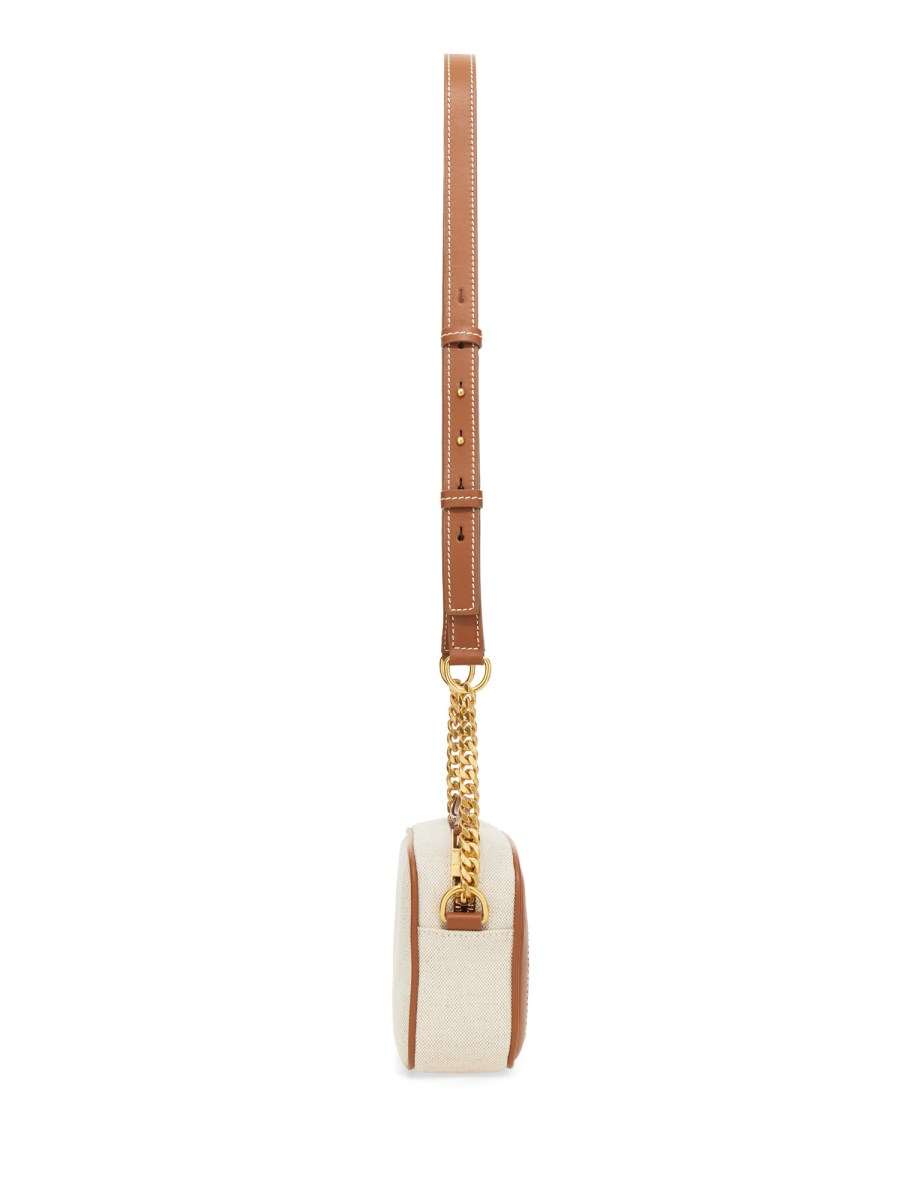 BALMAIN CAMERA BAG "B-ARMY" IN TELA E PELLE