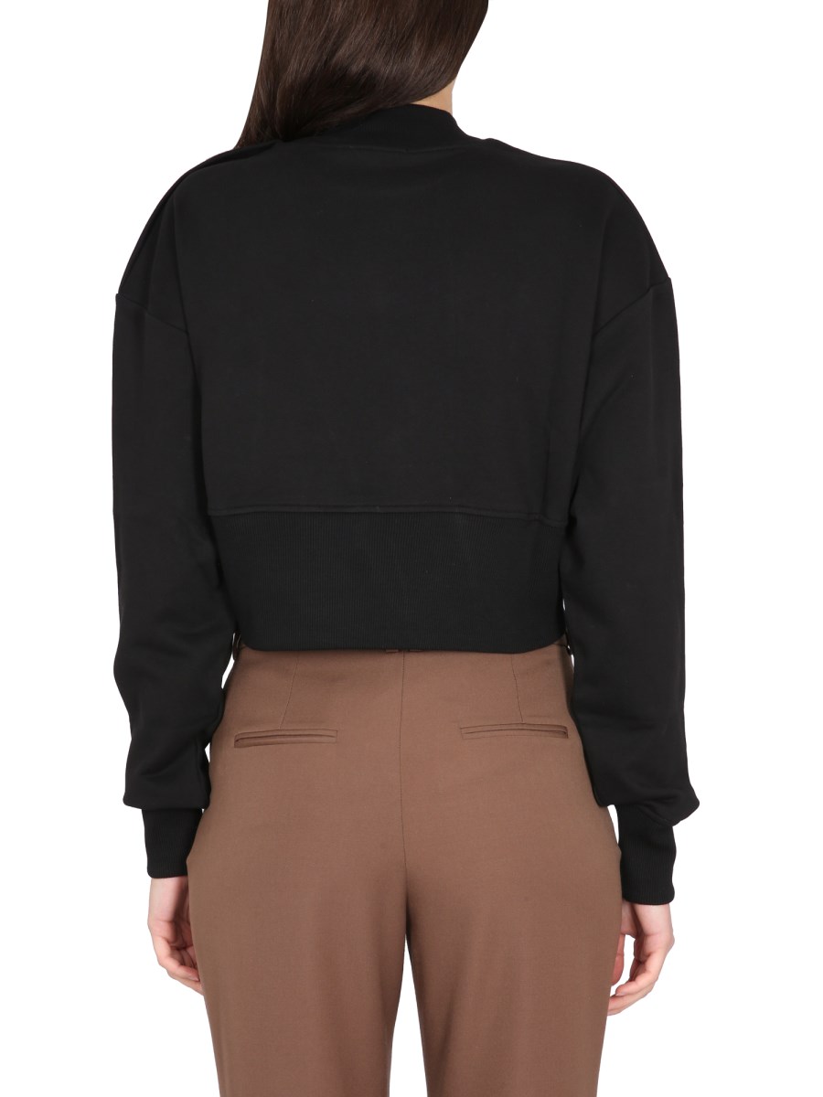 BALMAIN FELPA CROPPED