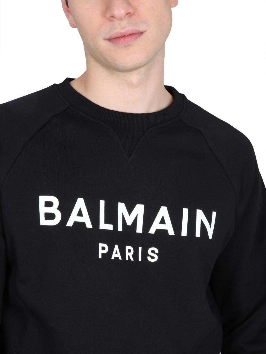 BALMAIN FELPA IN COTONE CON LOGO
