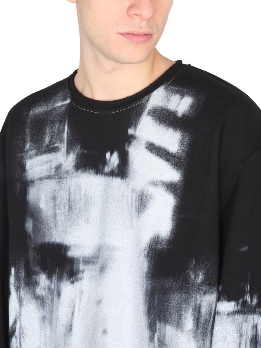 BALMAIN FELPA IN COTONE CON MOTIVO TIE DYE