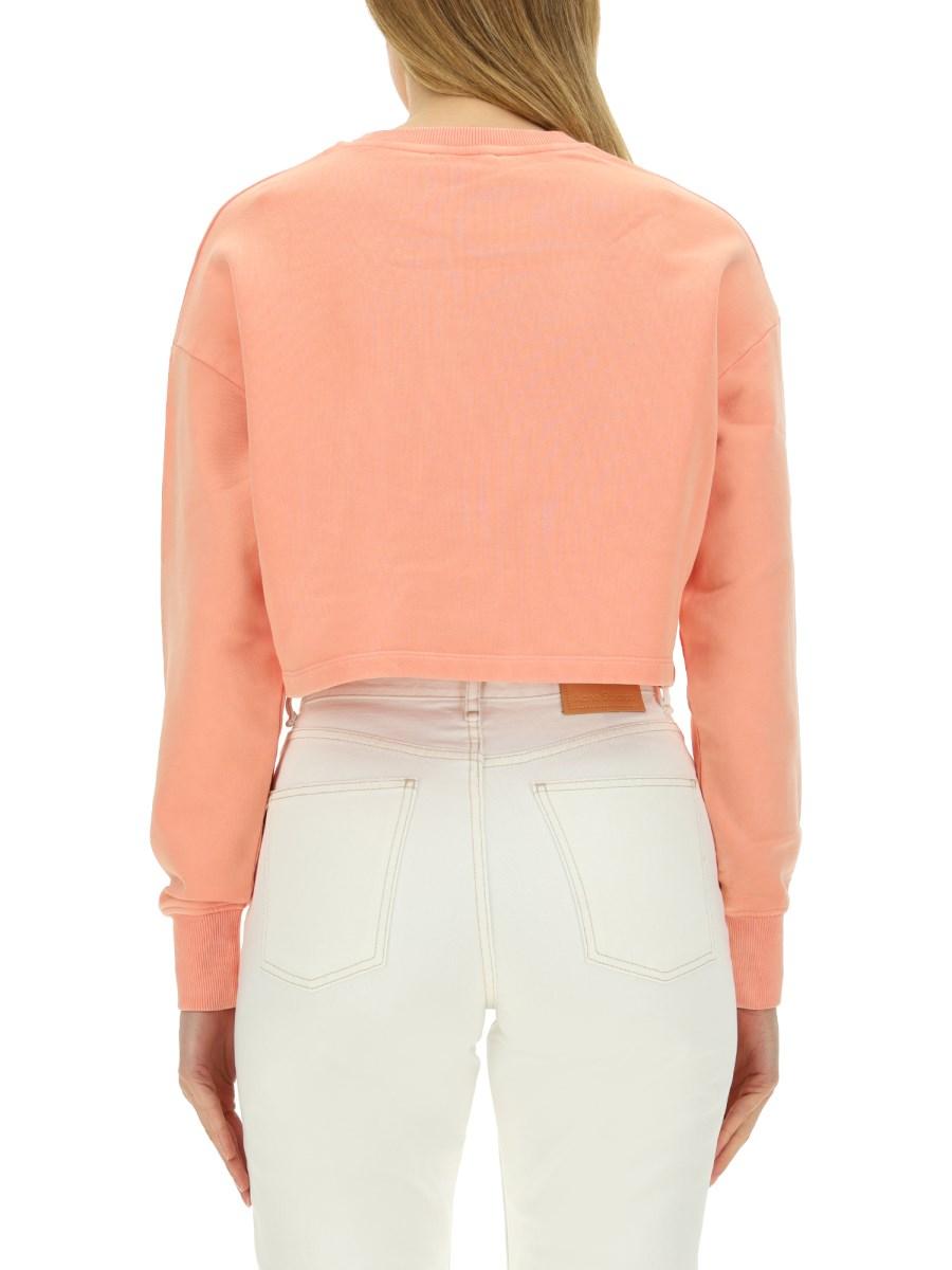 BALMAIN FELPA IN COTONE CON STAMPA LOGO