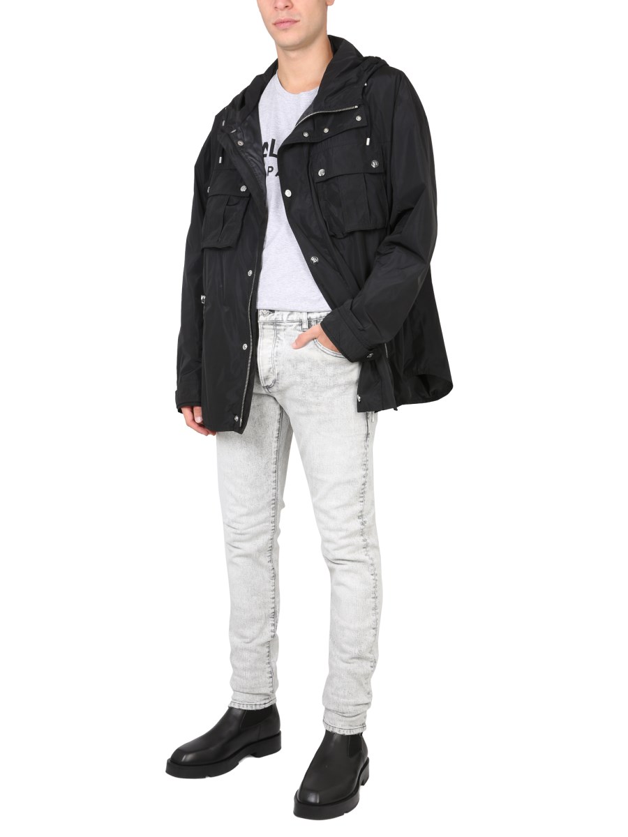 BALMAIN GIACCA CON CAPPUCCIO