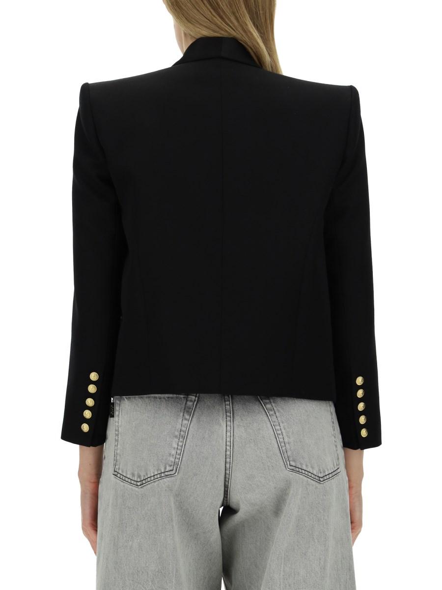 BALMAIN GIACCA SEI BOTTONI IN LANA