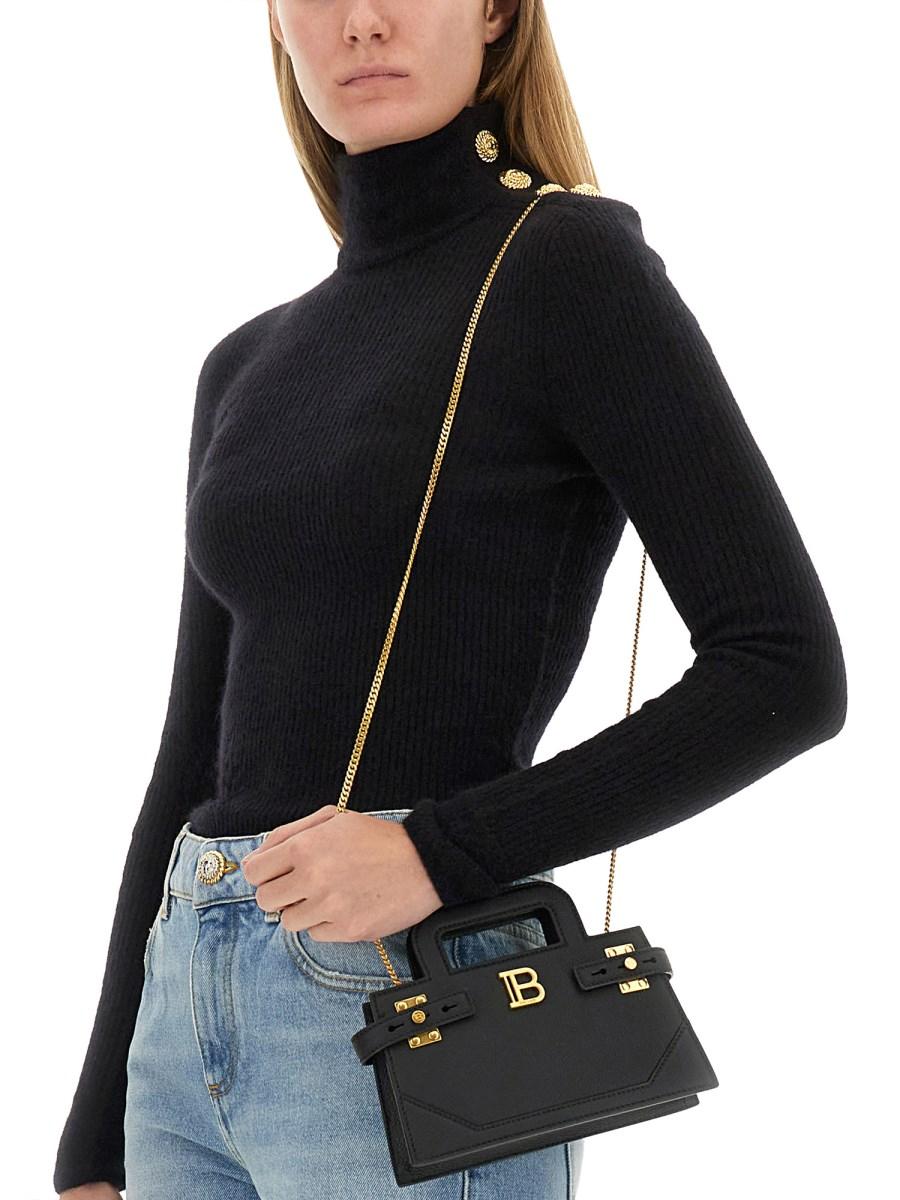 BALMAIN MAGLIA CON BOTTONI GOFFRATI