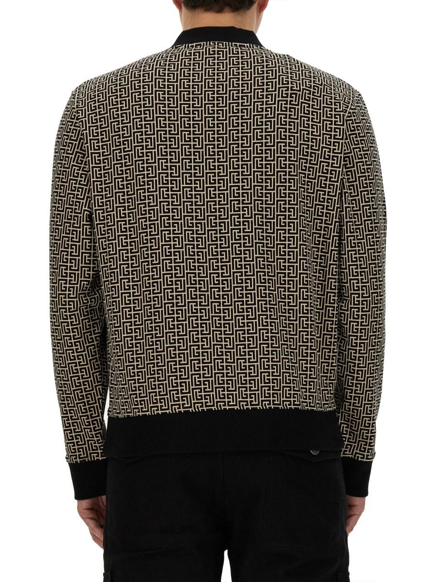 BALMAIN MAGLIA MONOGRAM ALL OVER
