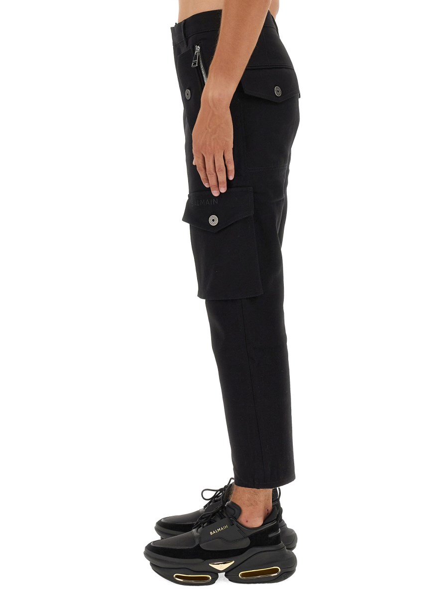 BALMAIN PANTALONE CARGO IN COTONE