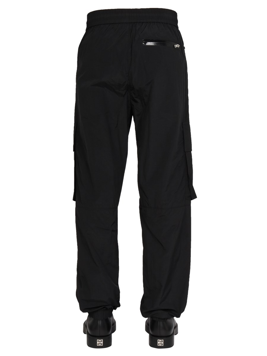 BALMAIN PANTALONE CARGO IN NYLON CON LOGO