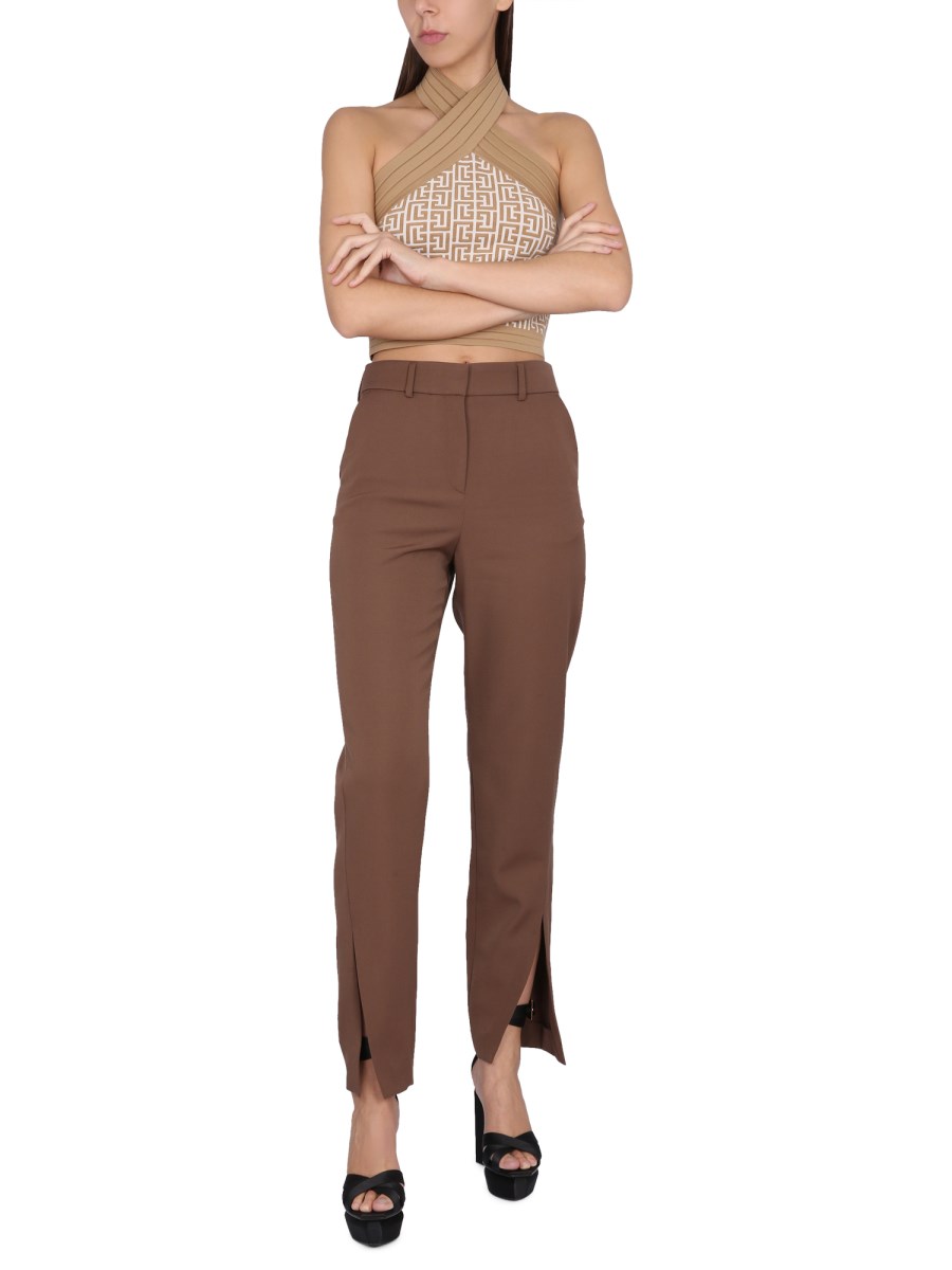 BALMAIN PANTALONE IN LANA