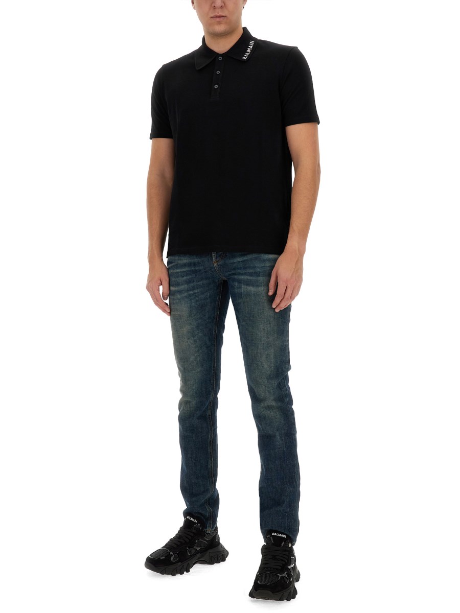 BALMAIN POLO CON LOGO
